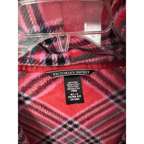 Victoria's Secret Cozy Plush Bath Robe M/L Pockets Valentine's Day Christmas Y2K - Picture 4 of 8